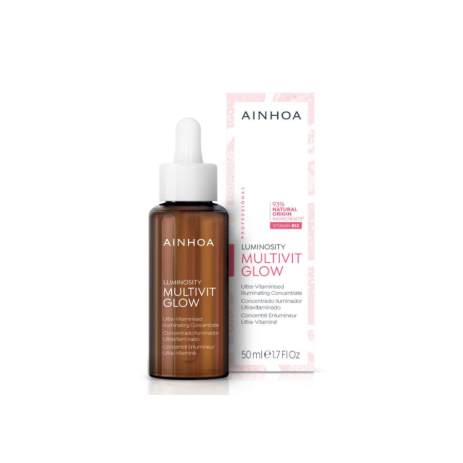 Suero iluminador Multivit Glow Ainhoa 50 ml con envase