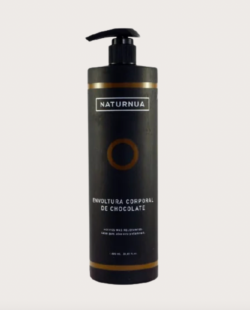 Envoltura corporal de chocolate Naturnua 1000 ml para tratamientos antiestrés