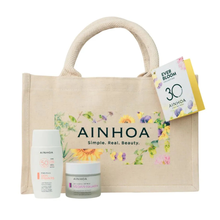 Pack colageno vegano Ainhoa con crema reafirmante y protector solar SPF50