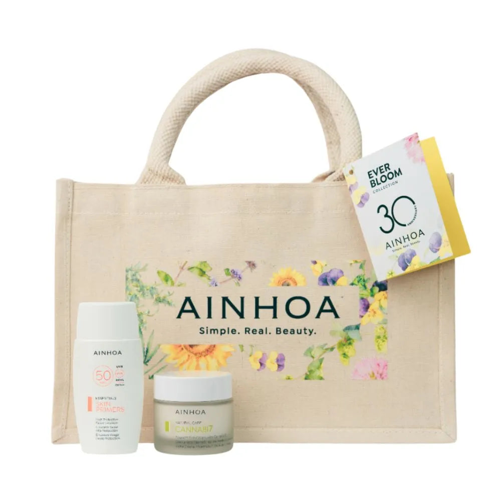 Pack hidratacion Ainhoa con crema rica nutritiva y protector solar SPF50 para piel seca