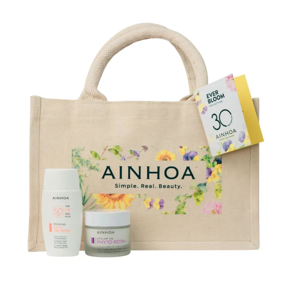 Pack retinol vegetal Ainhoa con crema antiedad bakuchiol y protector solar SPF50